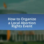 How to Organize a Local Abortion Rights Event