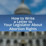 How to Write a Letter to Your Legislator About Abortion Rights