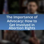 The Importance of Advocacy: How to Get Involved in Abortion Rights