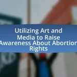 Utilizing Art and Media to Raise Awareness About Abortion Rights