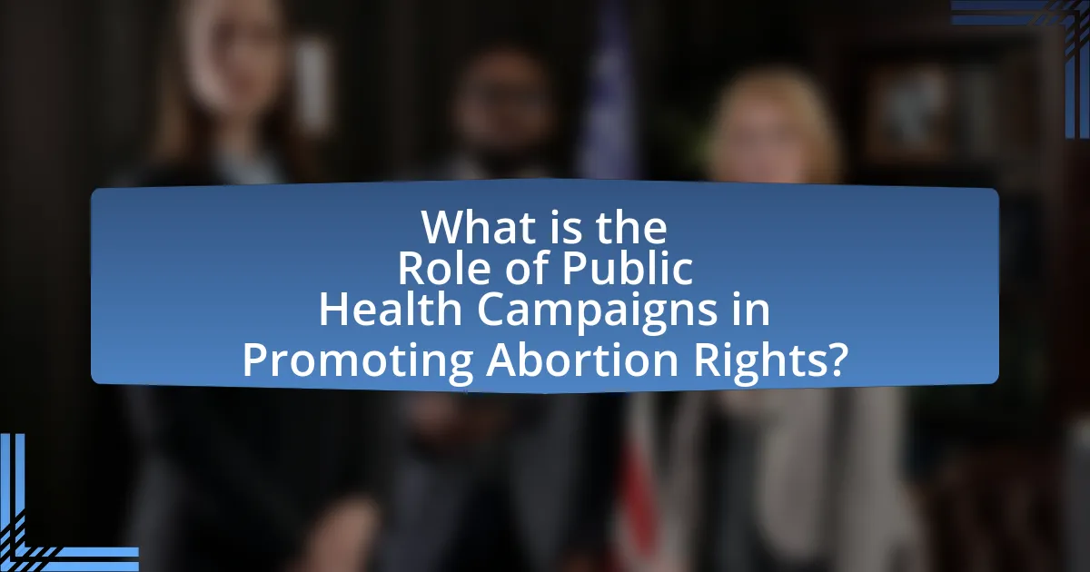 What is the Role of Public Health Campaigns in Promoting Abortion Rights?