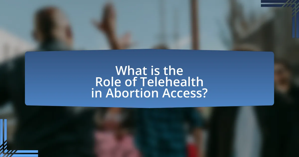 What is the Role of Telehealth in Abortion Access?